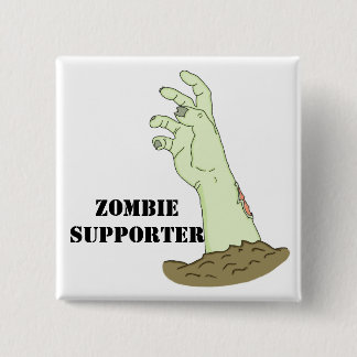Zombie Supporter 15 Cm Square Badge