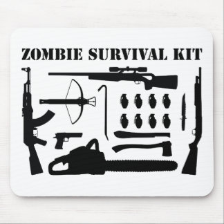 Zombie Survival Kit Mouse Pad