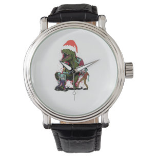 Zombie T-Rex Ugly Christmas Dinosaur Watch