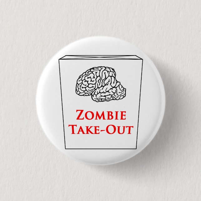 Zombie Take-Out logo button (Front)