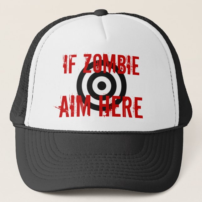 Zombie Target Trucker Hat (Front)