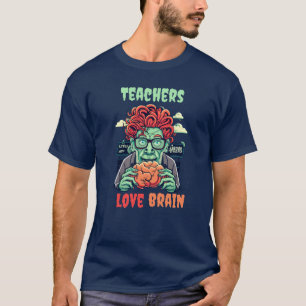 Zombie Teacher's Brainy Eraser  T-Shirt