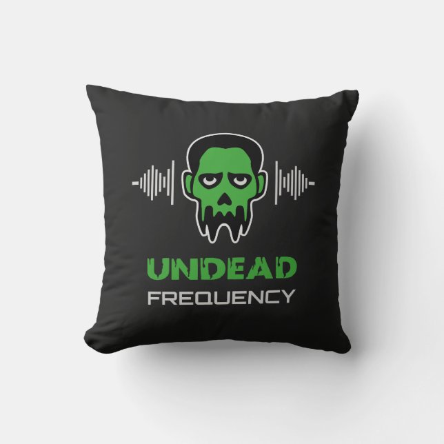 Zombie Techno Rave Cushion (Front)