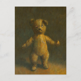 Zombie Teddy Bear Postcard