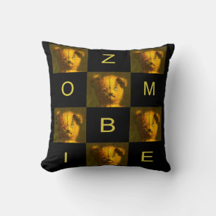 Zombie  Teddy Throw Cushion