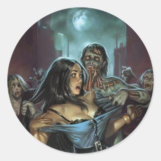 ZOMBIE TERRORS STICKER BY ALY FELL