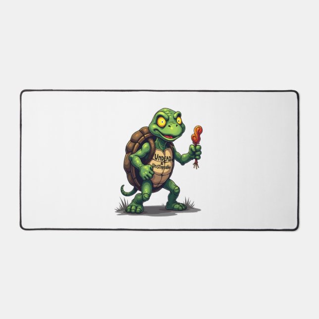 Zombie Turtle Desk Mat (Front)