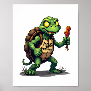 Zombie Turtle Poster