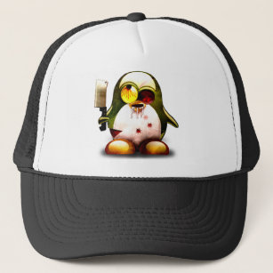 Zombie Tux (Linux Tux) Trucker Hat