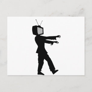 Zombie TV Postcard