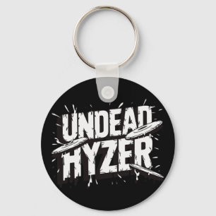 Zombie Undead Hyzer Funny Disc Golf Zombie Lover Key Ring