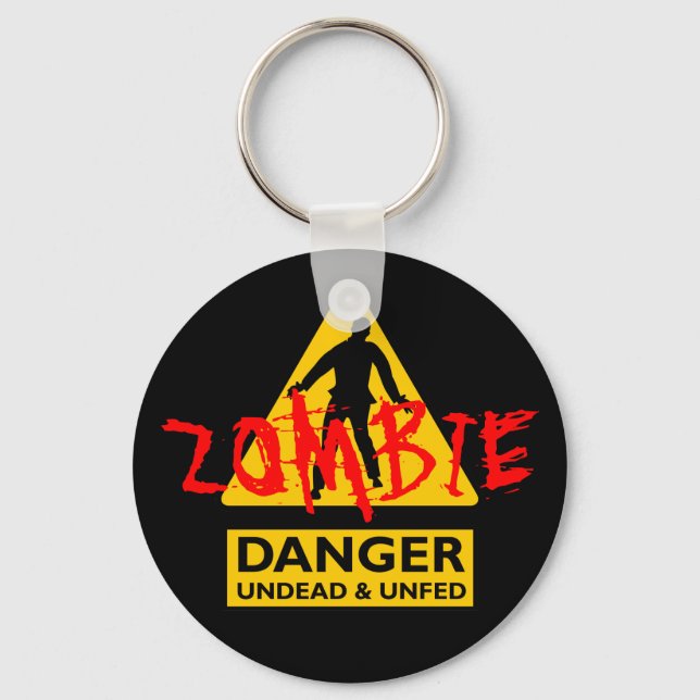 Zombie Undead & Unfed Key Ring (Front)