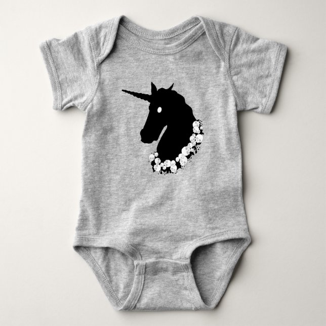 Zombie Unicorn Baby Bodysuit (Front)