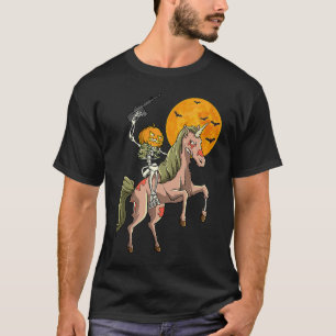 Zombie Unicorn Hunting Skeleton Halloween Hunter G T-Shirt