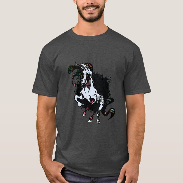 Zombie Unicorn Standing T-Shirt (Front)