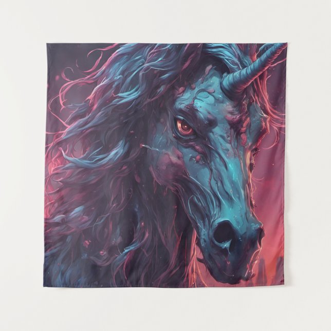 Zombie Unicorn Tapestry (Front)