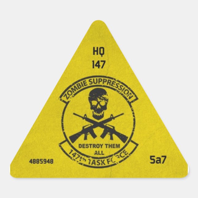 Zombie Unit ID Sticker 147th HQ (Front)