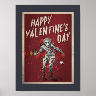 Zombie Valentine's Day Poster