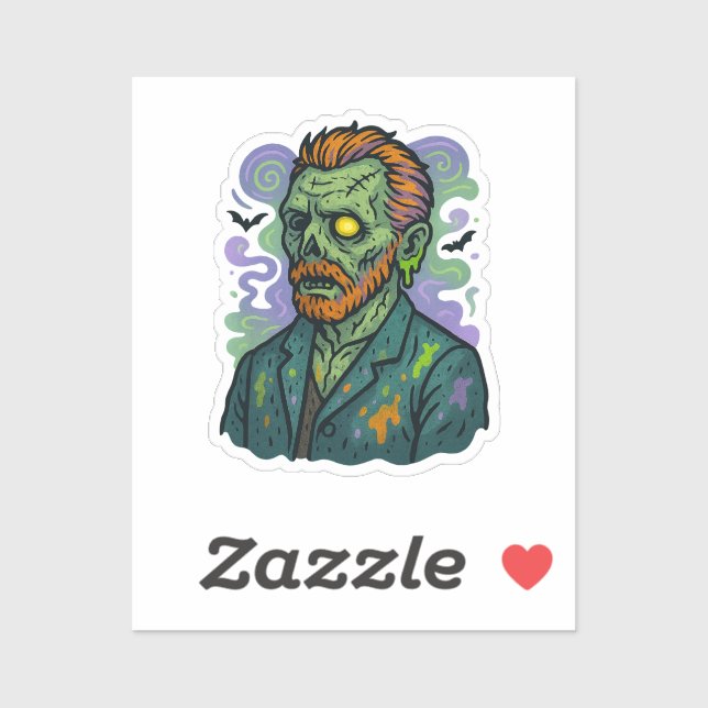Zombie Van Gogh – Cartoon Comic Parody (Sheet)