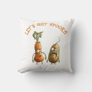 Zombie vegetables Halloween Cushion