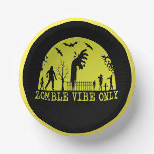Zombie Vibes Only Paper Plate