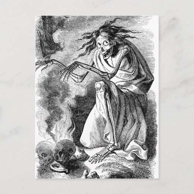Zombie Witch of Elfinland Wud Postcard (Front)