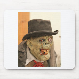 Zombie with Cigar and Top Hat Mouse Pad