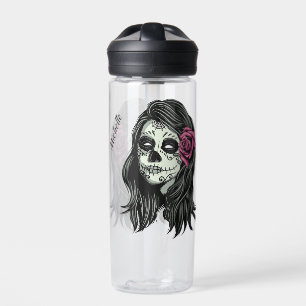 Zombie Woman custom name Water Bottle