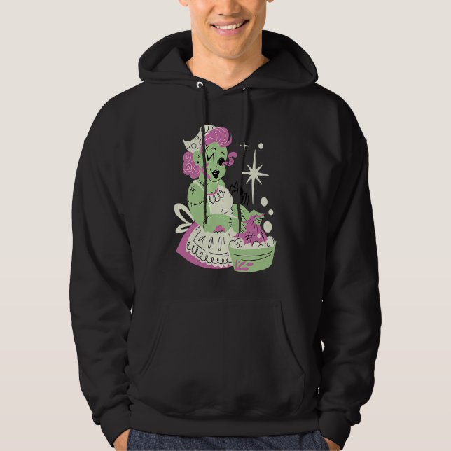 Zombie Woman Mom Clean Halloween Hoodie (Front)