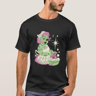 Zombie Woman Mom Clean Halloween T-Shirt