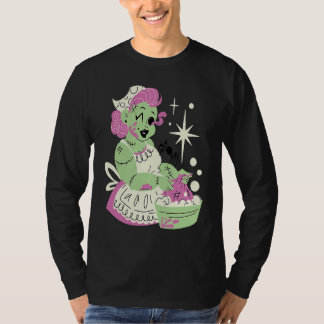 Zombie Woman Mum Clean Halloween T-Shirt