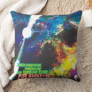 Zombie Worlds Halloween Galaxy of Horrors Cushion