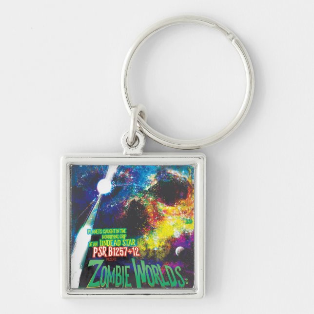 Zombie Worlds Halloween Galaxy of Horrors Key Ring (Front)