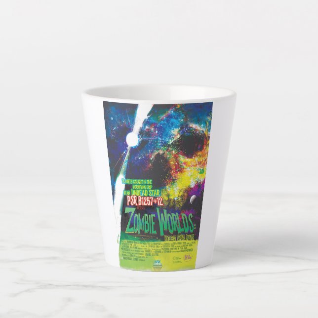Zombie Worlds Halloween Galaxy of Horrors Latte Mug (Front)