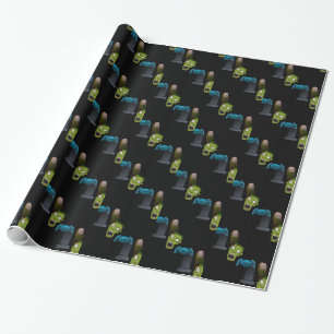 zombie wrapping paper