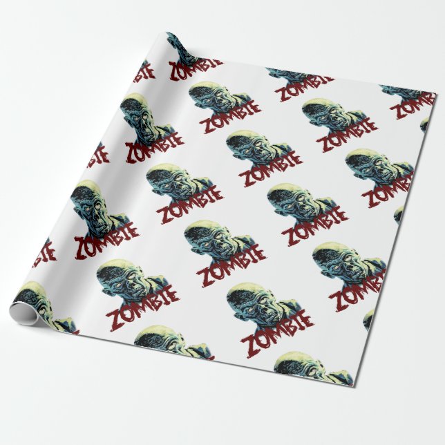 Zombie Wrapping Paper (Unrolled)