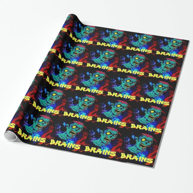 Zombie Wrapping Paper (Unrolled)