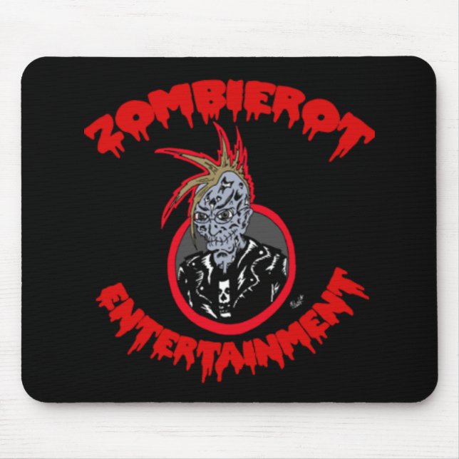 "Zombie Xtoph" Zombierot Logo Mousepad (Front)