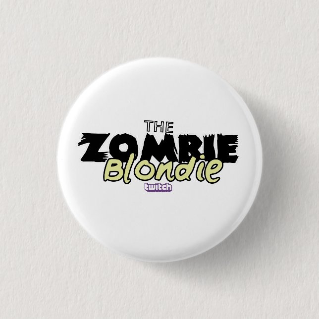 ZombieBlondie Pin! 3 Cm Round Badge (Front)