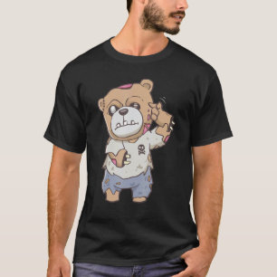 Zombiecore Aesthetic Zombie Bear Pastel Goth Creep T-Shirt