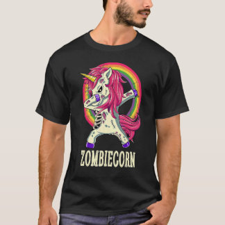 Zombiecorn Zombie Unicorn Dabbing Dance Halloween T-Shirt
