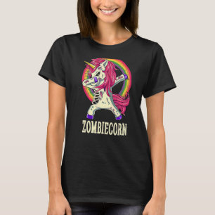 Zombiecorn Zombie Unicorn Dabbing Dance Halloween T-Shirt