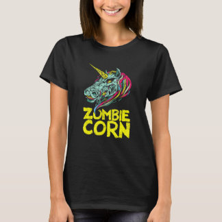Zombiecorn Zombie Unicorn  Halloween Animal Skelet T-Shirt