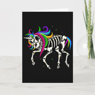 Zombiecorn Zombie Unicorn Halloween Women Girls Ra Card