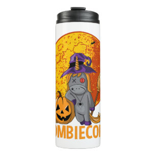 Zombiecorn Zombie Unicorn Halloween Women Girls Thermal Tumbler
