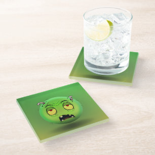 Zombiemoji Glass Bench-Glass Coaster