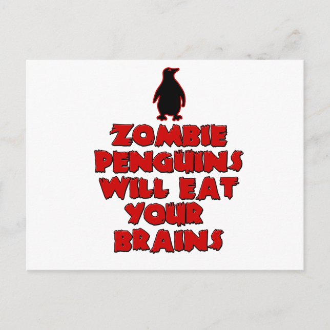 ZombiePenguins Postcard (Front)