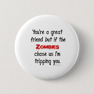 Zombies 6 Cm Round Badge