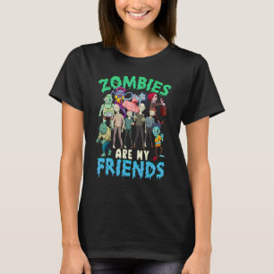 Zombies Are My Friend Halloween Costume Kids Boys T-Shirt