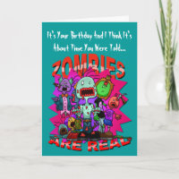 Zombies Are Real Greetings Card